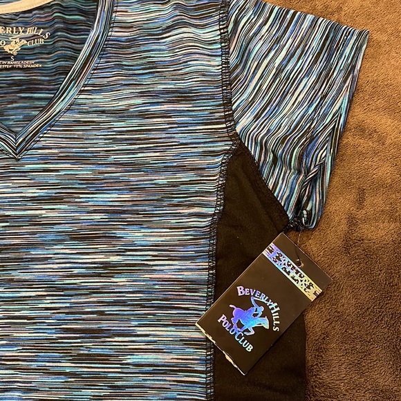 Beverly Hills Polo Club BNWT athletic form-fitted t-shirt size S - Picture 4 of 5